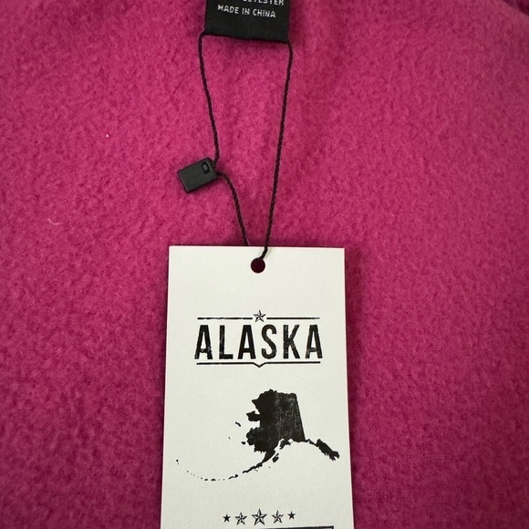 Alaska Unisex Pink Fuchsia Hooded Outdoors Sweatshirt Size‎ Small NWT - Picture 10 of 14